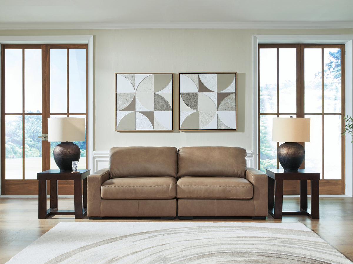 J&M Furniture - Ashley Furniture - Veronella 2-Piece Sectional Sofa - RAF 2-Piece Sectional Sofa / Sahara - 76106S1