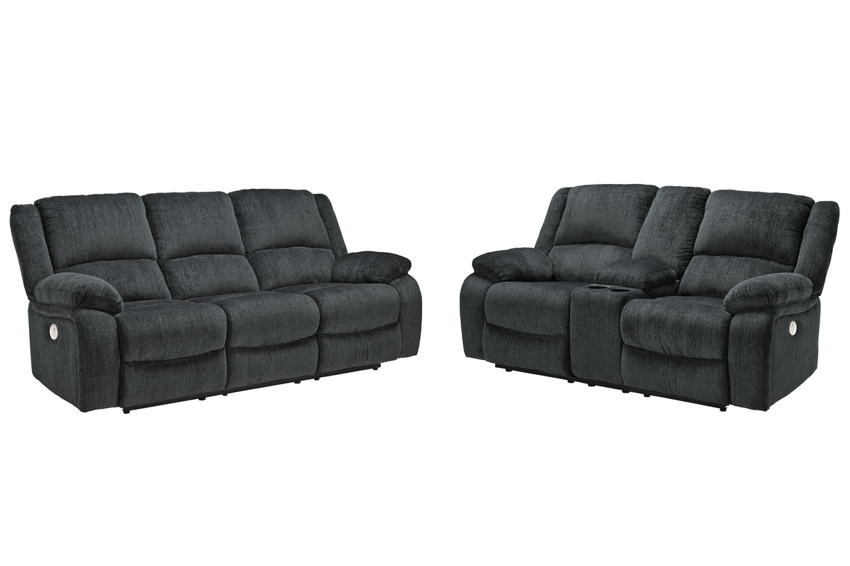 J&M Furniture - Ashley Furniture - Draycoll Power Reclining Sofa and Loveseat - Power Reclining Sofa and Loveseat - 76504U2