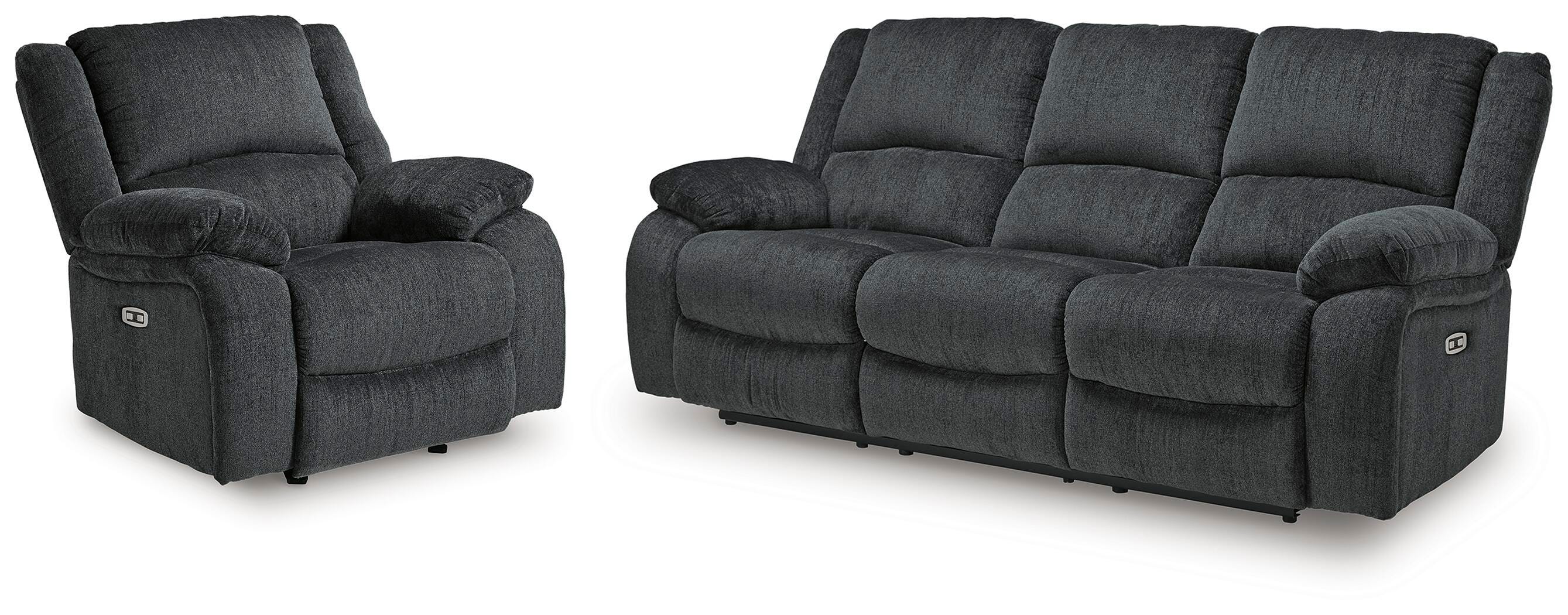 J&M Furniture - Ashley Furniture - Draycoll Power Reclining Sofa and Power Recliner - Power Reclining Sofa and Power Recliner - 76504U11
