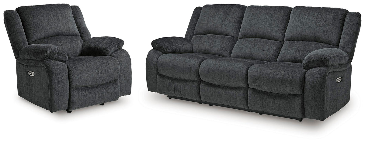 J&M Furniture - Ashley Furniture - Draycoll Power Reclining Sofa and Power Recliner - Power Reclining Sofa and Power Recliner - 76504U11