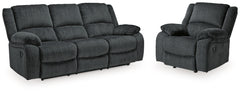 J&M Furniture - Ashley Furniture - Draycoll Reclining Sofa and Recliner - Reclining Sofa and Recliner - 76504U3