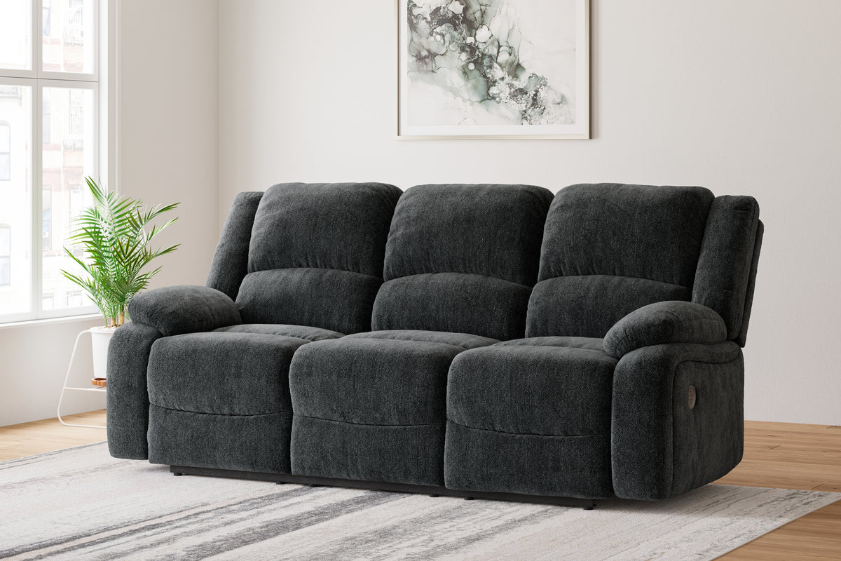J&M Furniture - Ashley Furniture - Draycoll Power Reclining Sofa - Reclining Power Sofa / Slate - 7650487