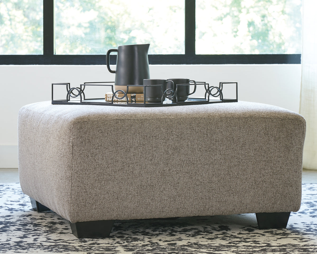 J&M Furniture - Ashley Furniture - Ballinasloe Oversized Ottoman - Oversized Accent Ottoman / Smoke - 8070308