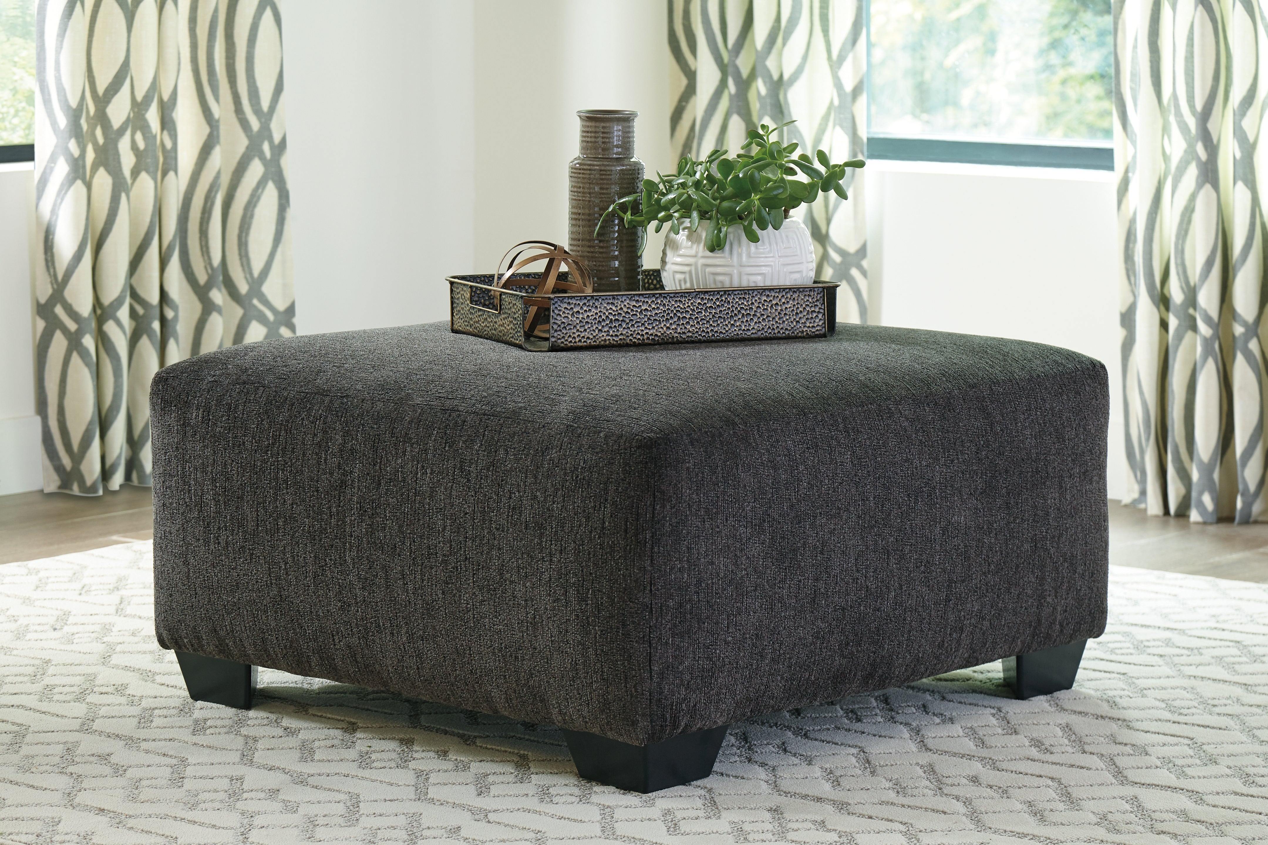 J&M Furniture - Ashley Furniture - Ballinasloe Oversized Ottoman - Oversized Accent Ottoman / Smoke - 8070308