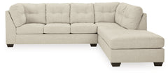 J&M Furniture - Ashley Furniture - Falkirk 2-Piece Sectional with Chaise - LAF 2-Piece Sectional with Chaise / Parchment - 80806S2