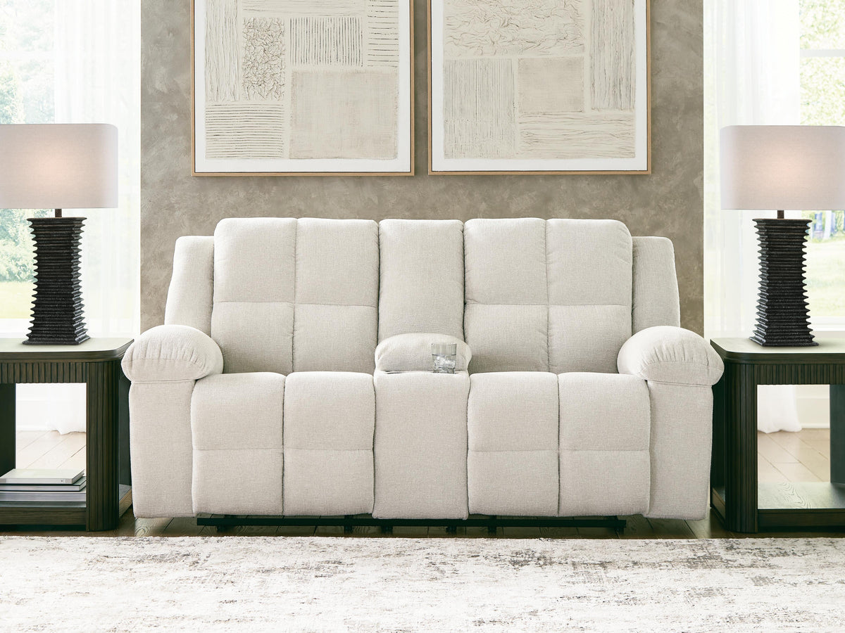 J&M Furniture - Ashley Furniture - Orlen Reclining Loveseat with Console - DBL Rec Loveseat w/Console - 8160294