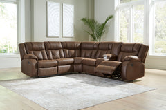 J&M Furniture - Ashley Furniture - Trail Boys 2-Piece Reclining Sectional - 2-Piece Reclining Sectional / Walnut - 82703S1