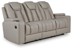 Elevate Edges Reclining Sofa with Drop Down Table