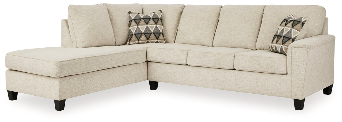J&M Furniture - Ashley Furniture - Abinger 2-Piece Sleeper Sectional with Chaise - RAF 2-Piece Sleeper Sectional with Chaise / Natural - 83904S3
