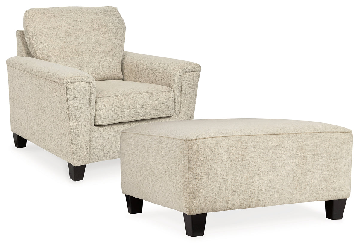 J&M Furniture - Ashley Furniture - Abinger Chair and Oversized Ottoman - Chair and Oversized Ottoman - 83904U7