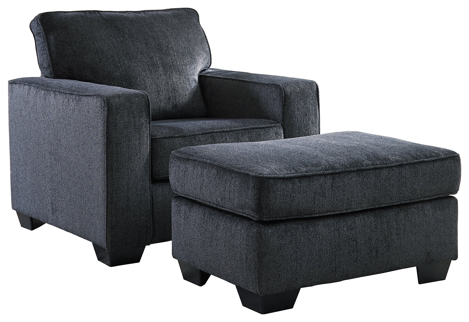 J&M Furniture - Ashley Furniture - Altari Chair and Ottoman - Chair and Ottoman / Slate - 87213U2