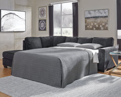 J&M Furniture - Ashley Furniture - Altari 2-Piece Sleeper Sectional with Chaise - 2-Piece Sleeper Sectional with Chaise / Slate - 87213S3