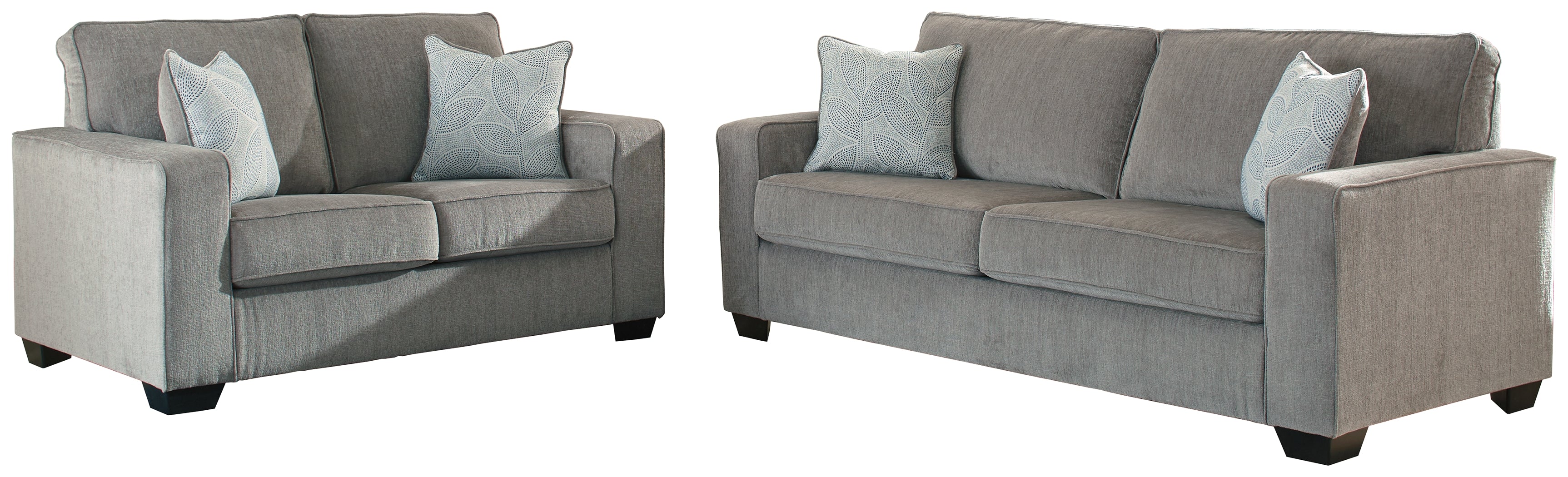 J&M Furniture - Ashley Furniture - Altari Sofa and Loveseat - Sofa and Loveseat / Alloy - 87214U1