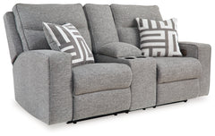 Biscoe Power Reclining Loveseat with Console