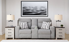 Biscoe Power Reclining Loveseat with Console