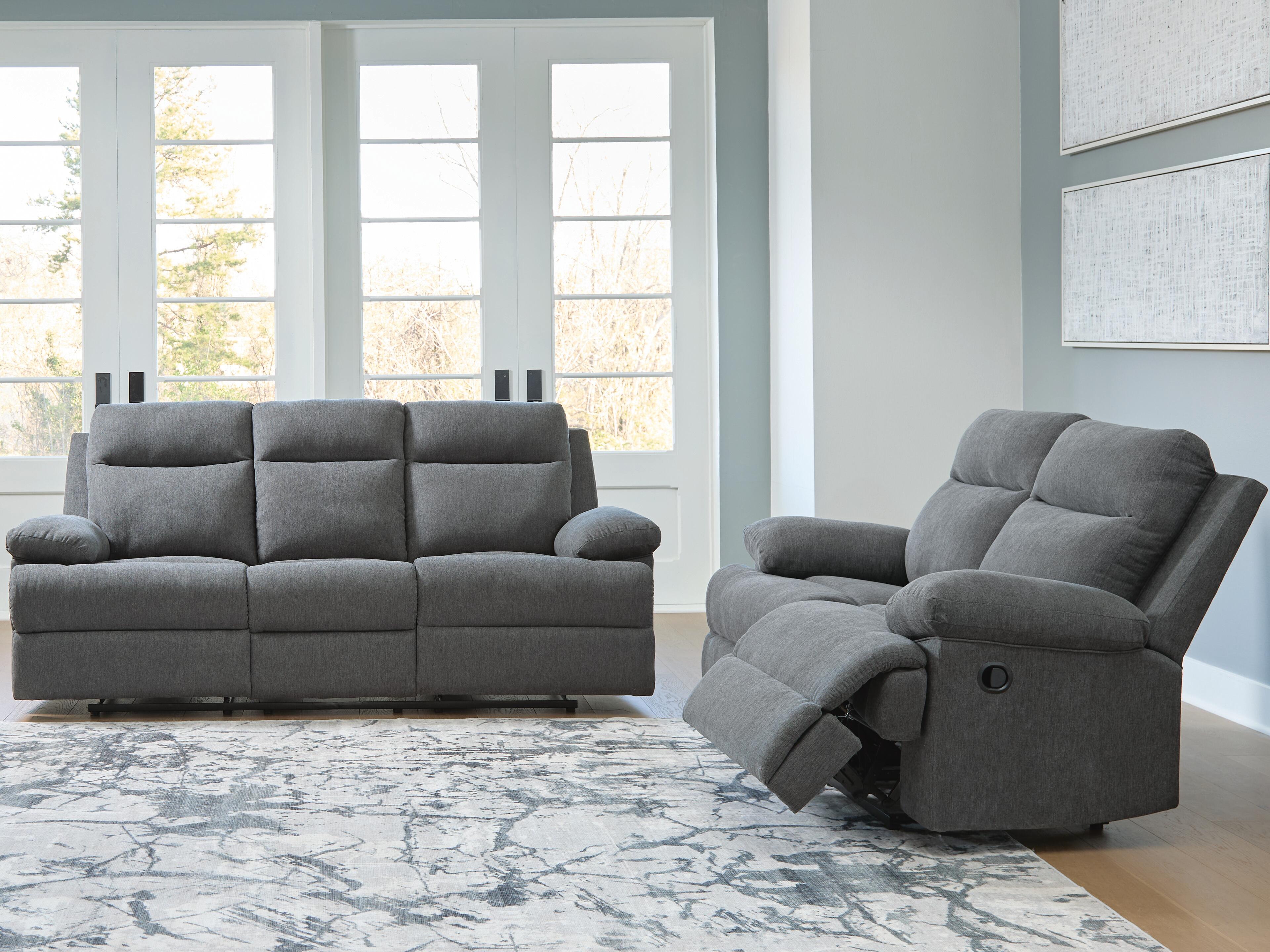 J&M Furniture - Ashley Furniture - Side-Swipe Reclining Sofa and Loveseat - Reclining Sofa and Loveseat - PC91406U1