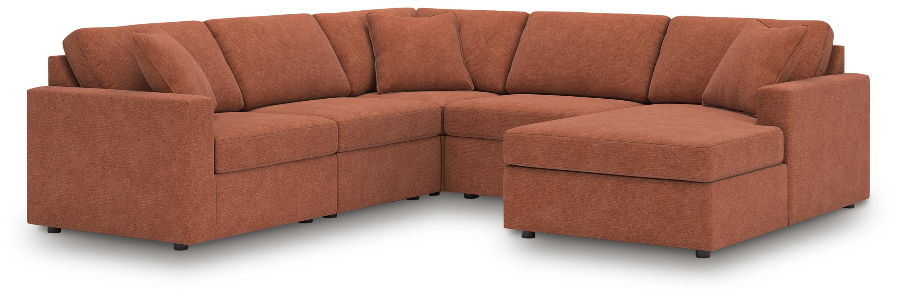 J&M Furniture - Ashley Furniture - Modmax 5-Piece Sectional with Chaise - RAF 5-Piece Sectional with Chaise - 92102S68