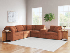 J&M Furniture - Ashley Furniture - Modmax 6-Piece Sectional - RAF 6-Piece Sectional / Granite - 92104S8