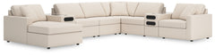 J&M Furniture - Ashley Furniture - Modmax 8-Piece Sectional with Audio System and Chaise - RAF 8-Piece Sectional with Audio System and Chaise / Spice - 92102S48