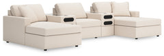 J&M Furniture - Ashley Furniture - Modmax 5-Piece Double Storage Chaise Sectional with Audio Consoles - RAF 5-Piece Double Storage Chaise Sectional with Audio Consoles - 92103S99