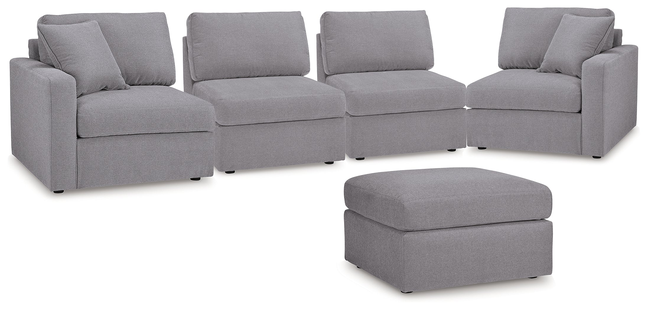 J&M Furniture - Ashley Furniture - Modmax 4-Piece Sectional and Ottoman - 4-Piece Sectional and Ottoman / Granite - 92104U2