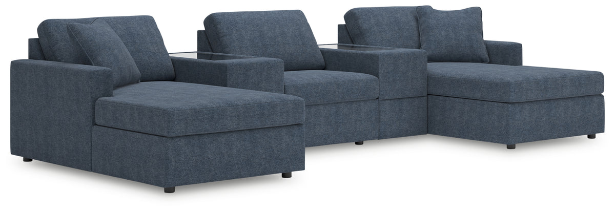J&M Furniture - Ashley Furniture - Modmax 5-Piece Pit Sectional - RAF 5-Piece Pit Sectional / Spice - 92102S44