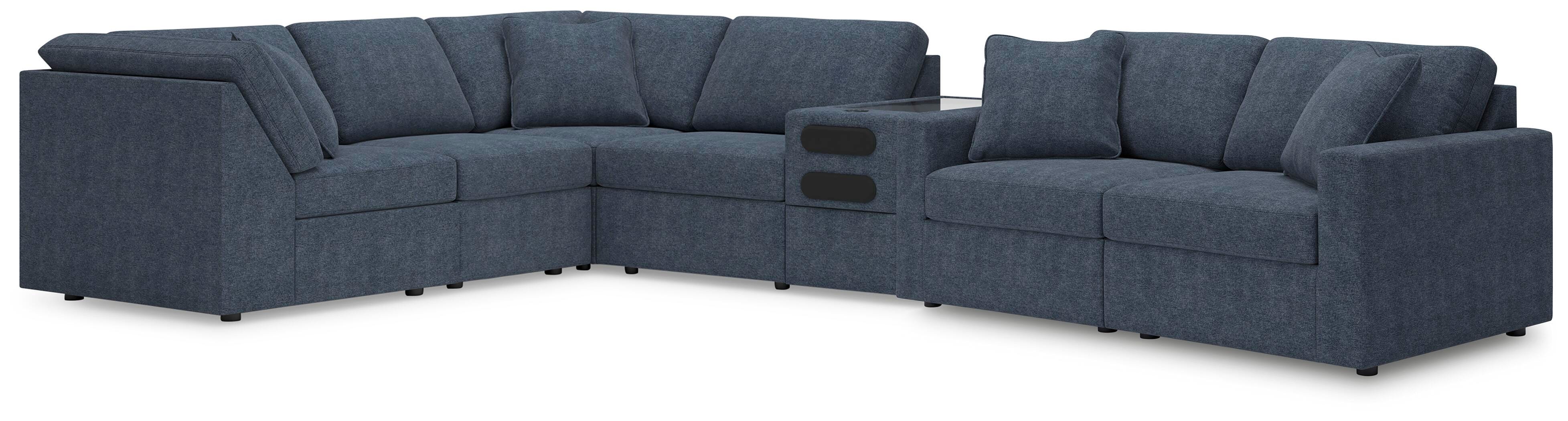 J&M Furniture - Ashley Furniture - Modmax 7-Piece Sectional with Audio Console - RAF 7-Piece Sectional with Audio Console - 92121S75