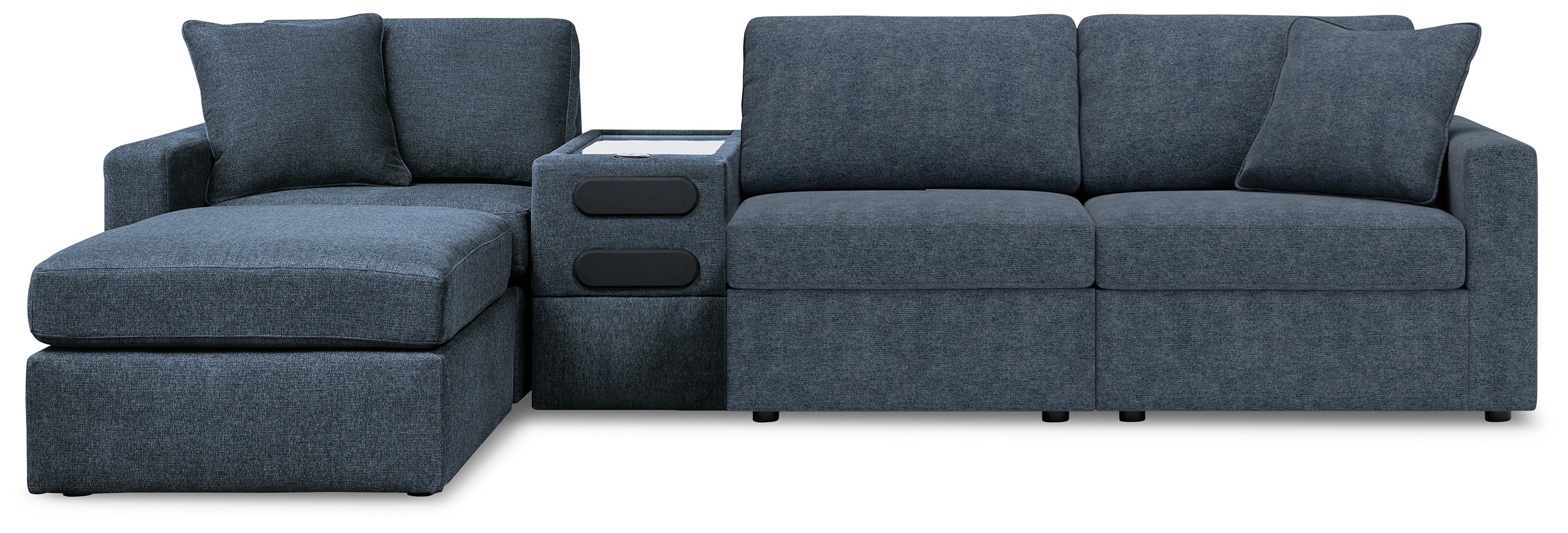J&M Furniture - Ashley Furniture - Modmax 4-Piece Sectional and Ottoman - 4-Piece Sectional and Ottoman / Ink - 92121U11
