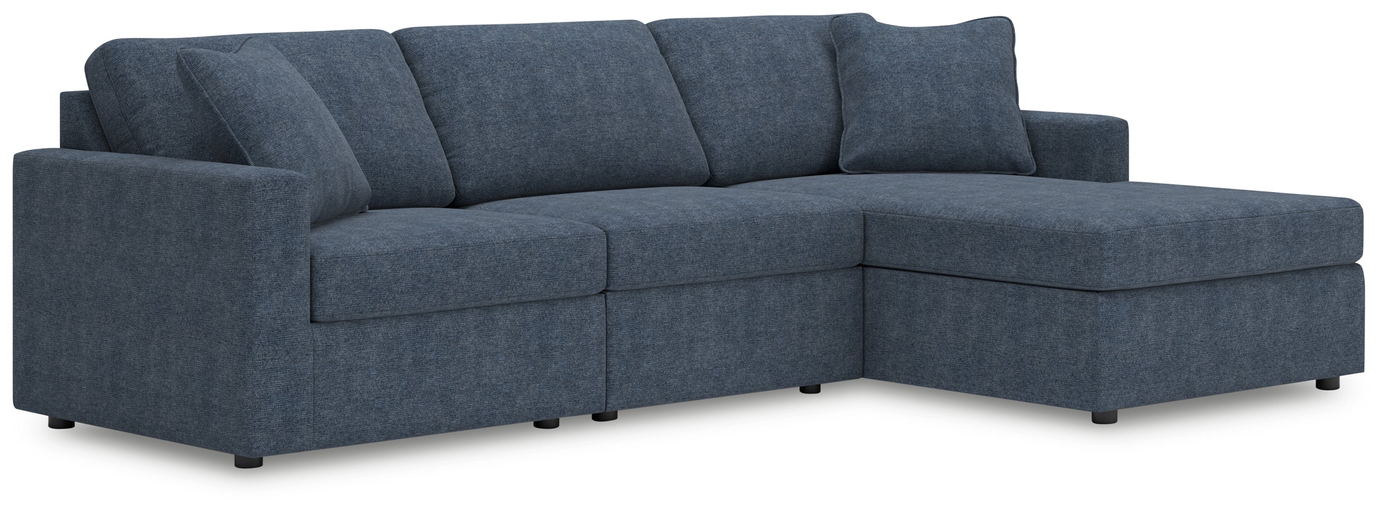 J&M Furniture - Ashley Furniture - Modmax 3-Piece Sectional with Chaise - RAF 3-Piece Sectional with Chaise / Ink - 92121S18