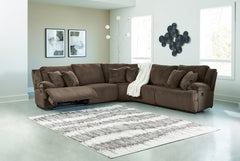 J&M Furniture - Ashley Furniture - Top Tier 5-Piece Reclining Sectional - 5-Piece Reclining Sectional / Alloy - 92706S3