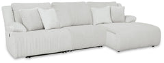 J&M Furniture - Ashley Furniture - Top Tier 3-Piece Reclining Sectional Chofa - 3-Piece Reclining Sectional Chofa - 92706S10