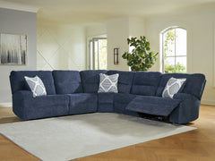 J&M Furniture - Ashley Furniture - Acklen Place 5-Piece Power Reclining Sectional - 5-Piece Power Reclining Sectional / Pewter - 93605S3