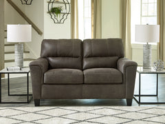 J&M Furniture - Ashley Furniture - Navi Loveseat - Loveseat / Fossil - 9400435