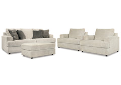 J&M Furniture - Ashley Furniture - Soletren Sofa, 2 Chairs, and Ottoman - Sofa, 2 Chairs, and Ottoman - 95104U5