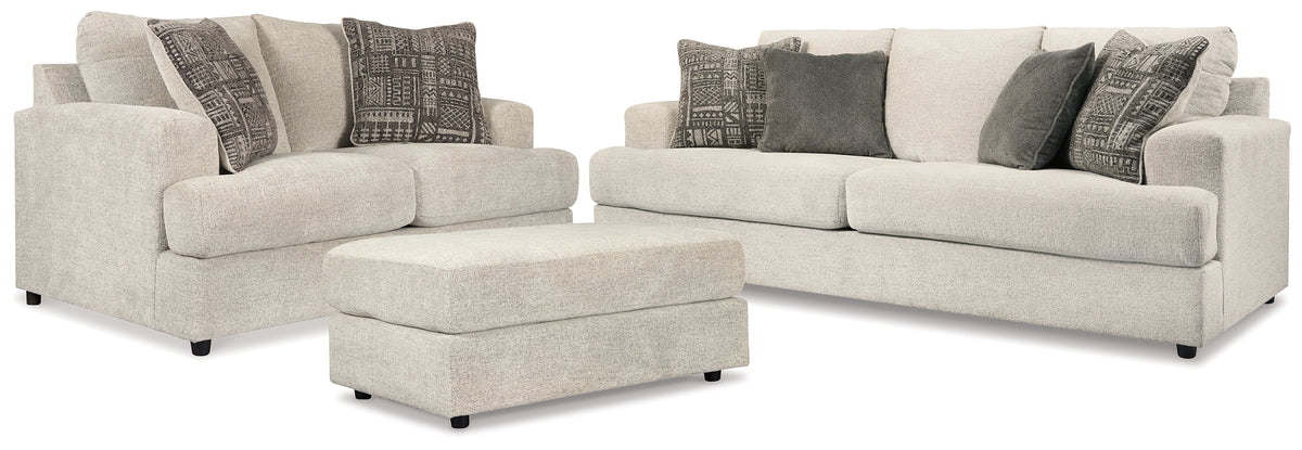 J&M Furniture - Ashley Furniture - Soletren Sofa, Loveseat, and Ottoman - Sofa, Loveseat, and Ottoman - 95104U3
