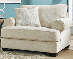 J&M Furniture - Ashley Furniture - Monaghan Oversized Chair - Chair and a Half / Sandstone - 9620523