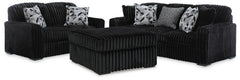 J&M Furniture - Ashley Furniture - Midnight-Madness Sofa, Loveseat and Oversized Ottoman - Sofa, Loveseat and Oversized Ottoman - 98103U13