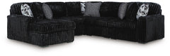 Midnight-Madness 5-Piece Sectional with Chaise