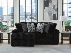 J&M Furniture - Ashley Furniture - Midnight-Madness 2-Piece Sectional with Chaise - RAF 2-Piece Sectional with Chaise - 98103S13
