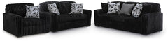 J&M Furniture - Ashley Furniture - Midnight-Madness Sofa, Loveseat and Oversized Chair - Sofa, Loveseat and Oversized Chair - 98103U14