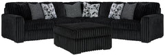 J&M Furniture - Ashley Furniture - Midnight-Madness 3-Piece Sectional and Oversized Ottoman - 3-Piece Sectional and Oversized Ottoman - 98103U7
