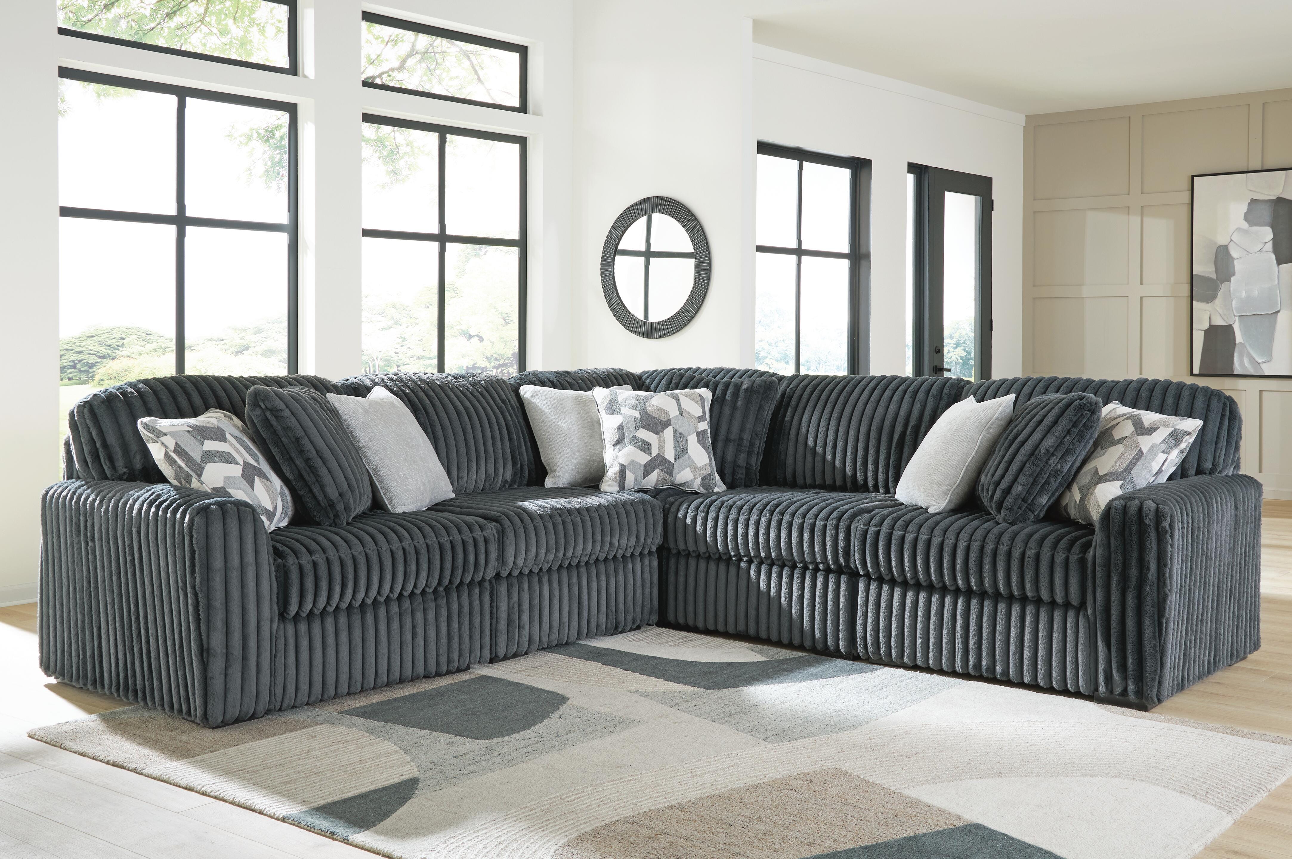 J&M Furniture - Ashley Furniture - Midnight-Madness 5-Piece Sectional - RAF 5-Piece Sectional - 98105S27