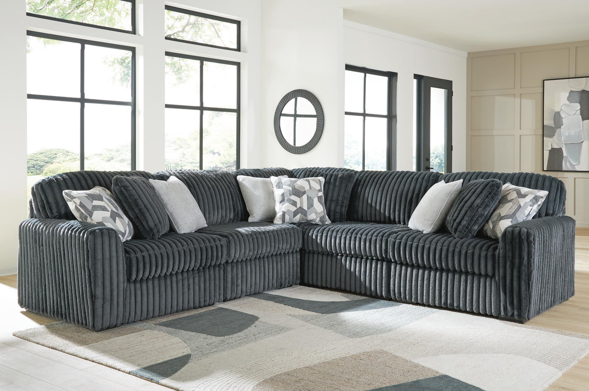 J&M Furniture - Ashley Furniture - Midnight-Madness 5-Piece Sectional - RAF 5-Piece Sectional - 98105S27