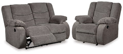 J&M Furniture - Ashley Furniture - Tulen Reclining Loveseat and Recliner - Reclining Loveseat and Recliner - 98606U3