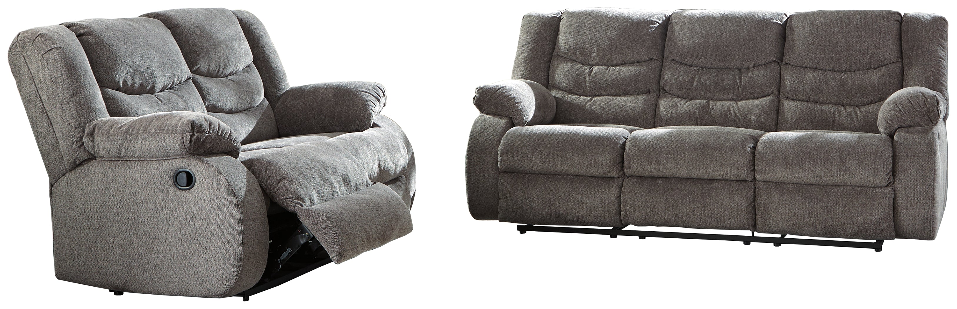 J&M Furniture - Ashley Furniture - Tulen Reclining Sofa and Loveseat - Reclining Sofa and Loveseat - 98606U1