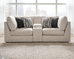 J&M Furniture - Ashley Furniture - Kellway 3-Piece Sectional Loveseat - 3-Piece Sectional Loveseat / Bisque - 98707S8