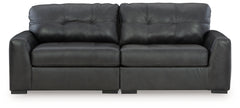 J&M Furniture - Ashley Furniture - Brindley Pier 2-Piece Sectional Loveseat - RAF 2-Piece Sectional Loveseat / Fog - 99503S1