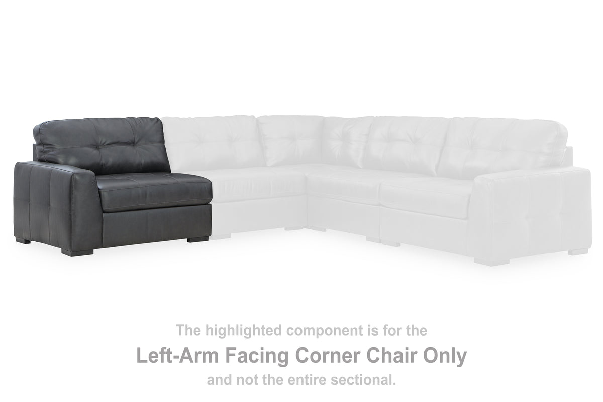 J&M Furniture - Ashley Furniture - Brindley Pier Left-Arm Facing Corner Chair - LAF Corner Chair / Fog - 9950364