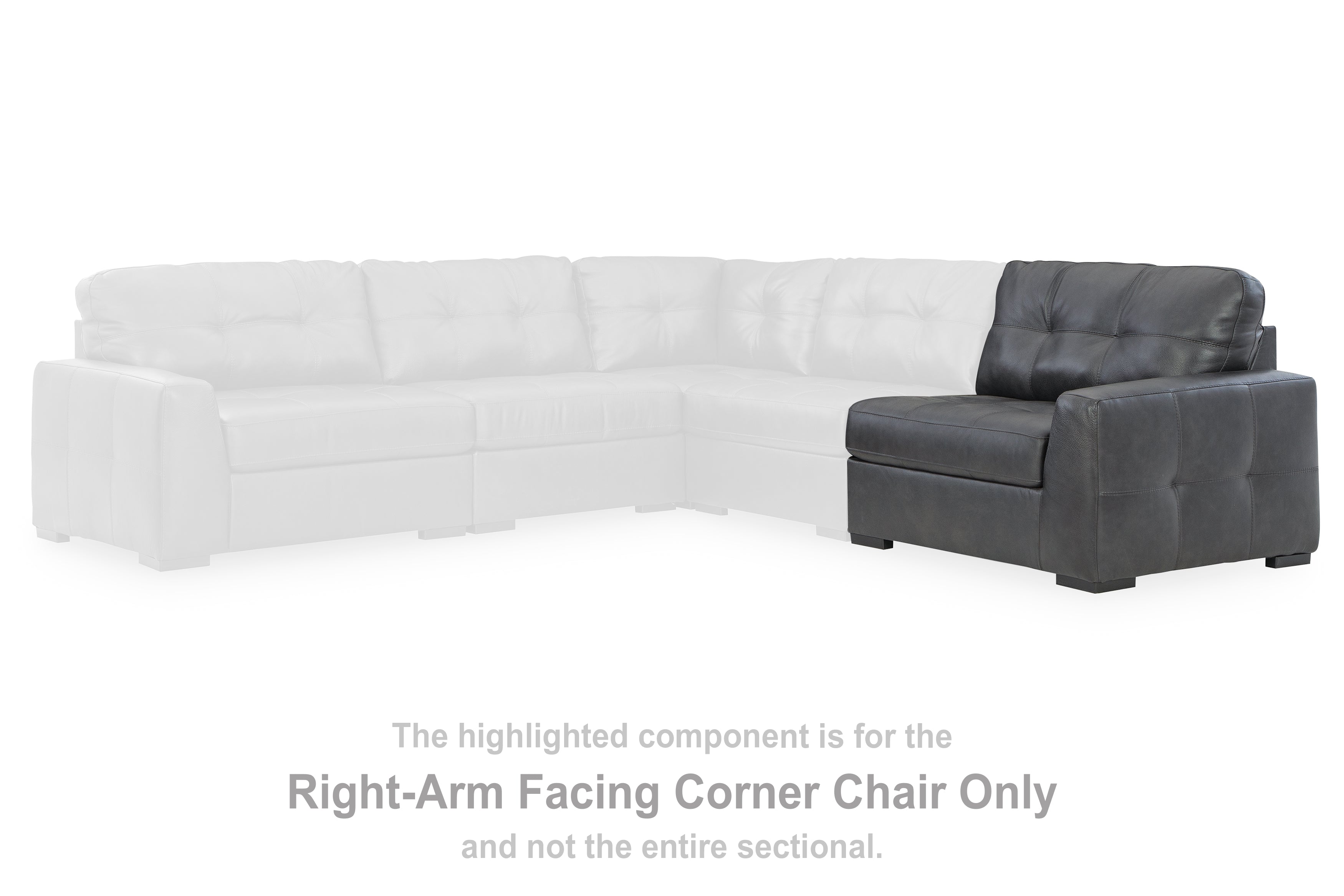 J&M Furniture - Ashley Furniture - Brindley Pier Right-Arm Facing Corner Chair - RAF Corner Chair / Fog - 9950365