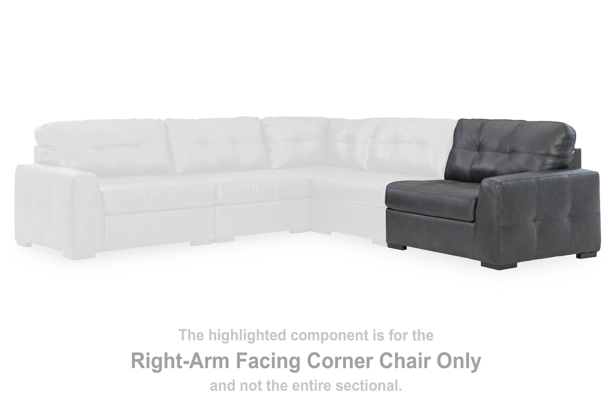 J&M Furniture - Ashley Furniture - Brindley Pier Right-Arm Facing Corner Chair - RAF Corner Chair / Fog - 9950365